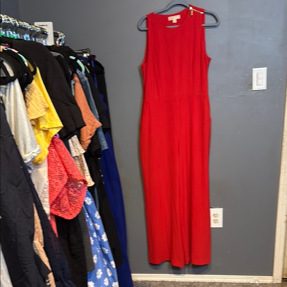 Michael Kors Red Jumpsuit Bold and Elegant